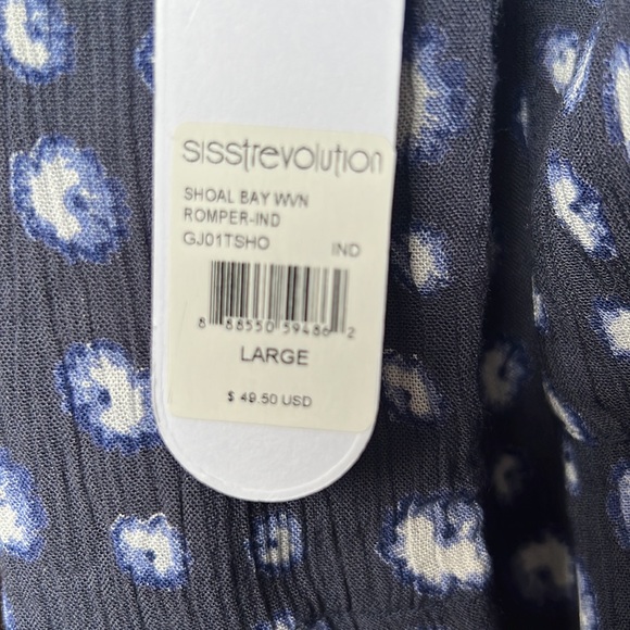 NWT Sisstrevolution Shoal Bay Woven Romper Size L - Picture 10 of 15